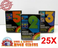 25x FAIRCHILD CHANNEL F GAME (VES) CLEAR PLASTIC PROTECTIVE BOX PROTECTOR SLEEVE