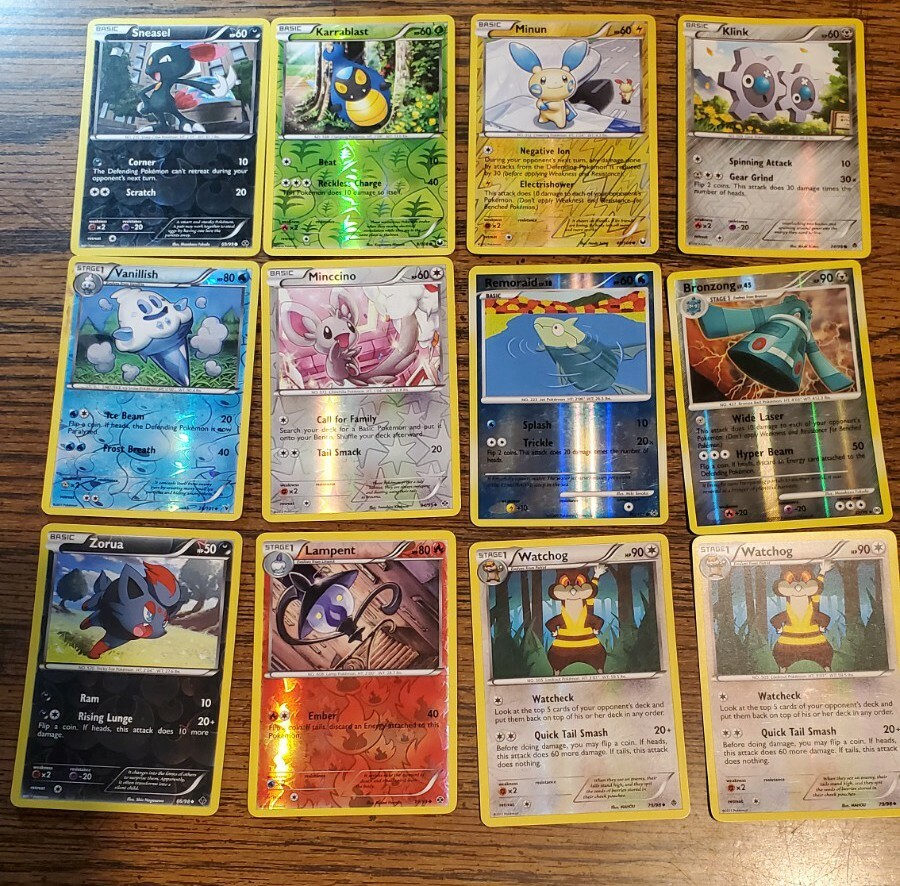 Lot Of 12 Pokemon Reverse Holo Cards 2009-2012 NM | eBay