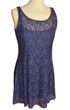 SKATER / SWING LACE DRESS BLUE SIZE 10 Voulez Vous