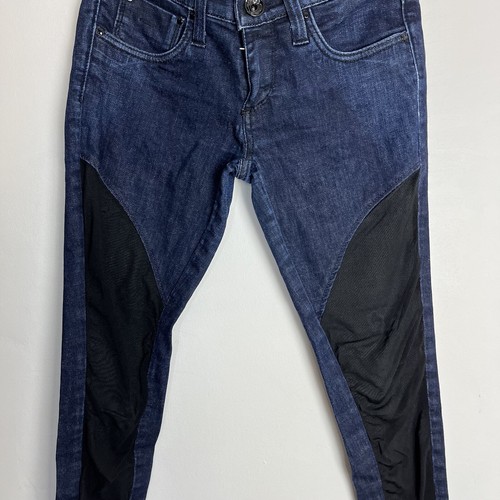 Miss Sixty Jeans Women's W28 Dark Blue Mesh Stretch Skinny Made in Italy - Picture 11 of 21