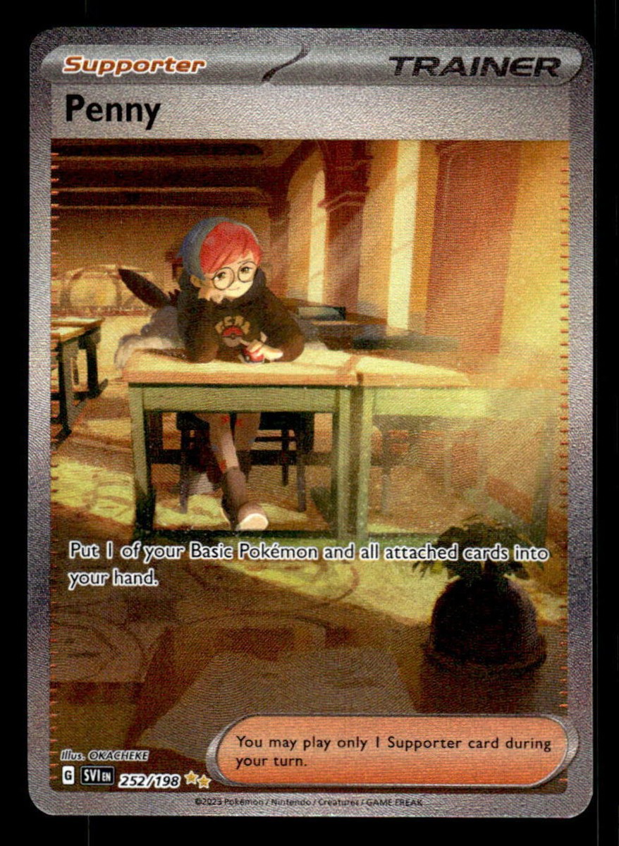 penny full art pokemon card Pokémon TCG: Penny SR 100/078 SV1S Scarlet ex