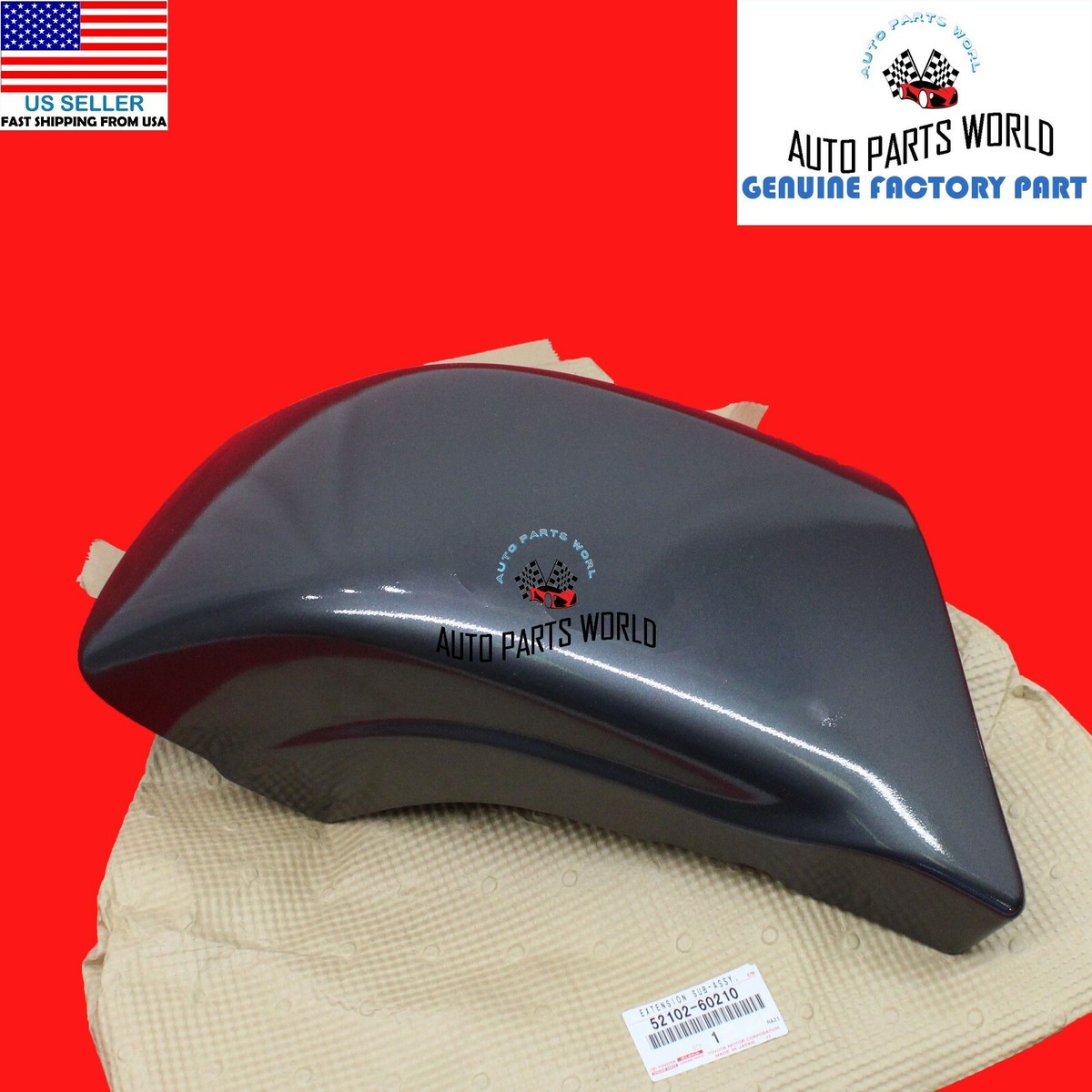 GENUINE TOYOTA 95-97 LAND CRUISER PASSENGER FRONT BUMPER EXTENSION