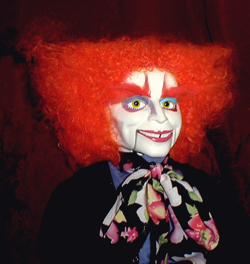 Magical Mad Ventriloquist Hatter doll "EYES FOLLOW YOU" OOAK puppet dummy Clown eBay