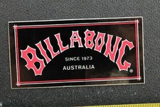 BILLABONG Surfboard Australia Black Red Original 90's B1 Vintage Surfing STICKER