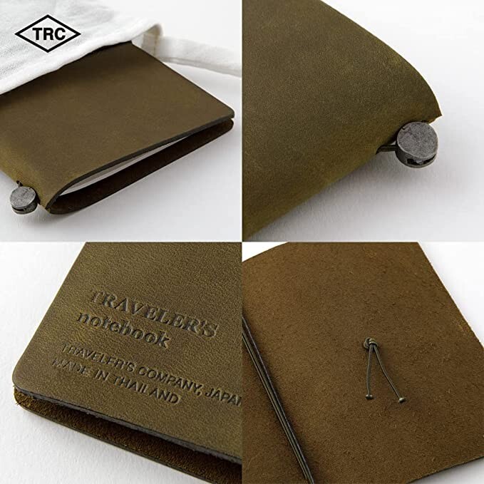 Traveler's Notebook Olive standard color Passport size with TRC