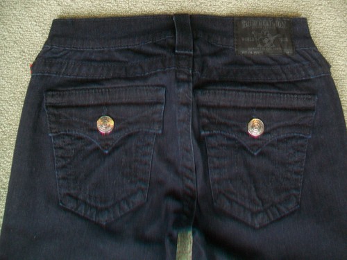 TRUE RELIGION 'MISTY STEEL PANEL' JEANS WMN - BNWT - SIZE 6 7 8 9 10 11 12 - Picture 4 of 5