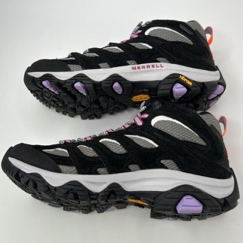 Merrell MOAB 3 MID scarpe da trekking donna taglia 8 grigio/nero/orchidea nuove senza scatola - Foto 3 di 8