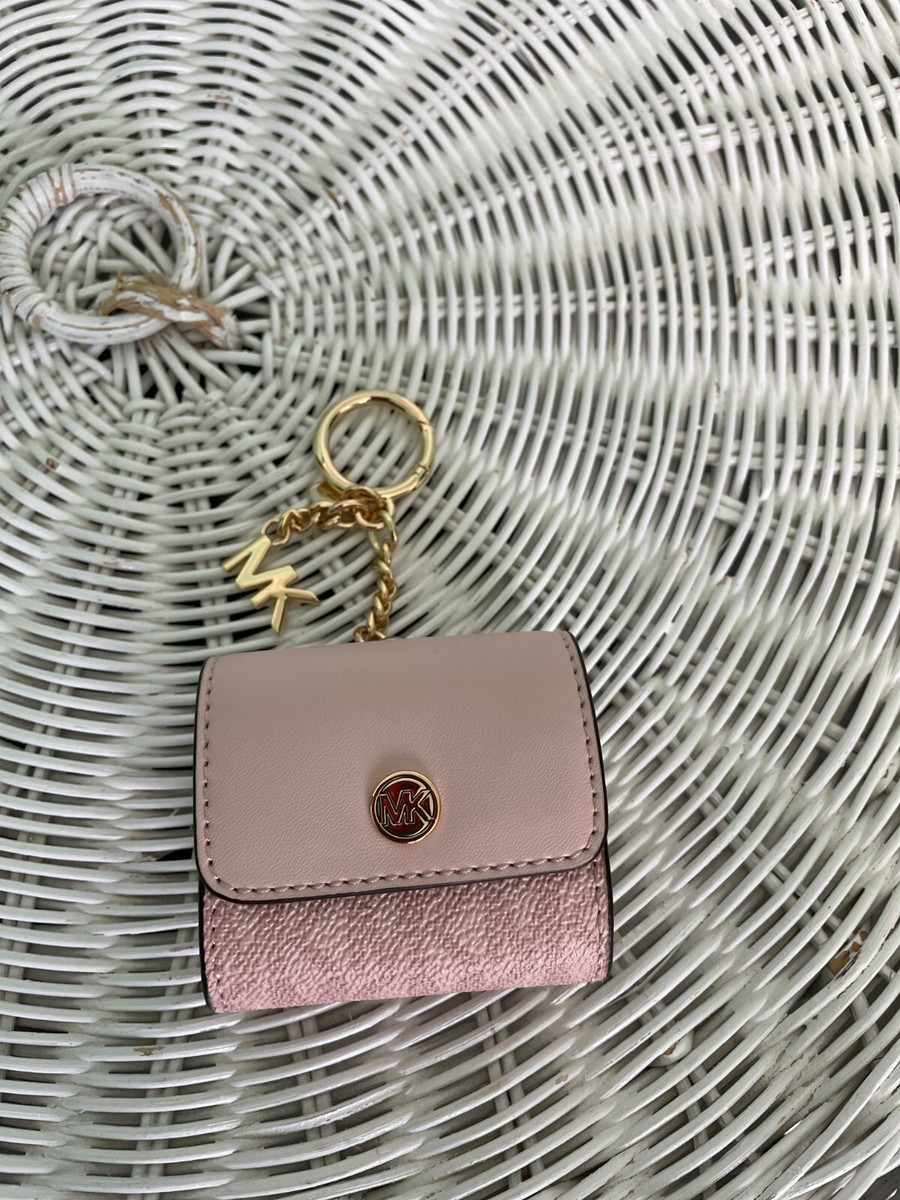 Michael Kors Fashion Travel Case For Airpods / Keychain w/Charm