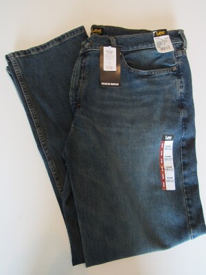Lee Mens Regular Fit Bootcut Thunder Jeans 38x30 Nwt
