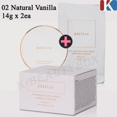 ATOMY Adelica The New Gold Collagen Ampoule Cushion 14g x 2EA #2 Natural Vanilla