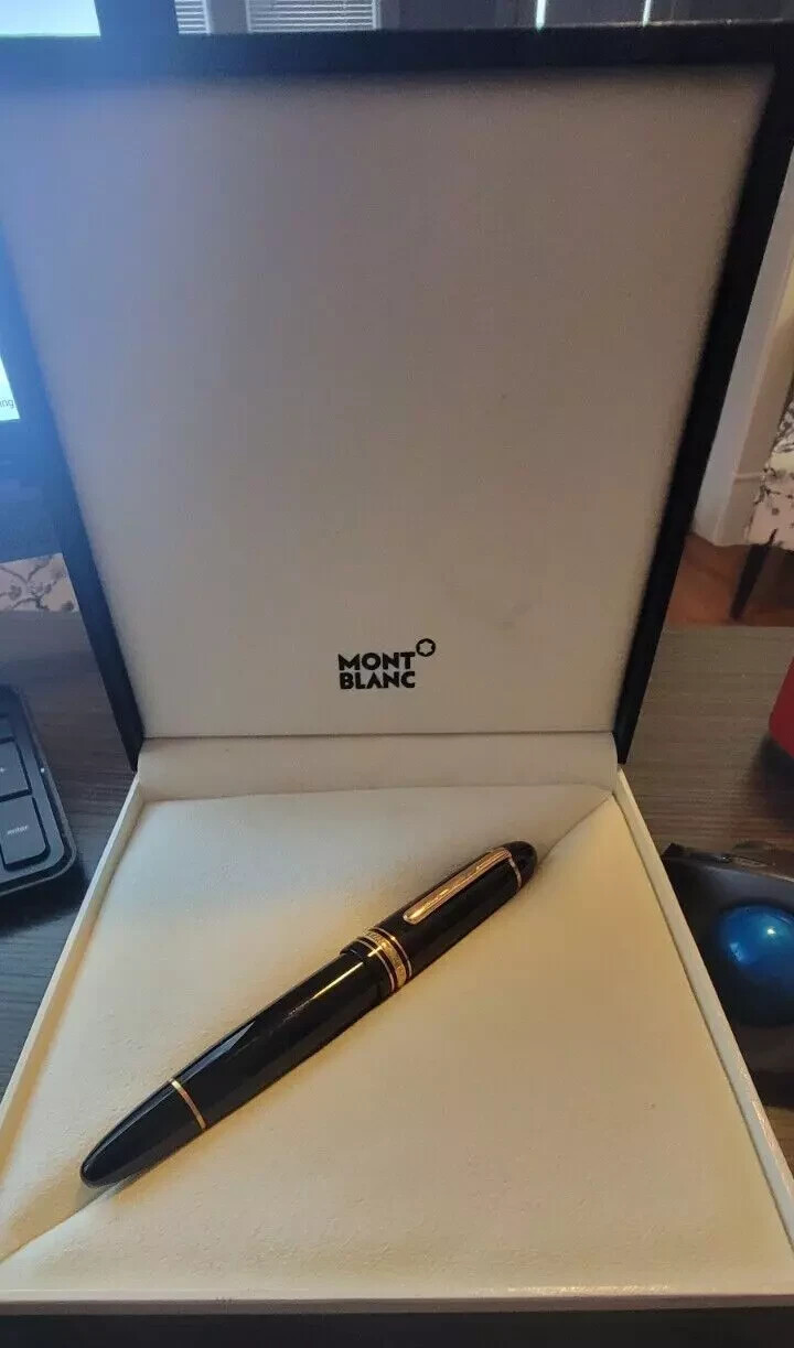 Montblanc Meisterstuck Diplomat Fountain Pen 149 Medium Pt In Box  *