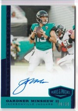 2019 Panini Plates & Patches GARDNER MINSHEW II Blue On-Card AUTO RC 40/50