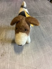 MULXIPLY COLLLABORATIVE  WITH TAG~ HAND FELTED TERRIER PLUSH ~ NEPAL ~ 6" ~ TAG