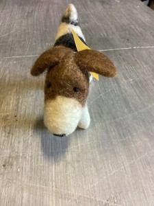 MULXIPLY COLLLABORATIVE WITH TAG~ HAND FELTED TERRIER PLUSH ~ NEPAL ~ 6" ~ TAG