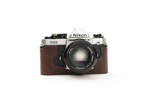 Genuine Real Leather Camera Case Bag Cover for Nikon FM2 FM FM2n FE FE2 - Picture 40 of 59