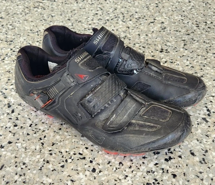 Shimano Mountain Bike Shoes SH XC70L Black Red Men s Size US 9.7 EUR 44