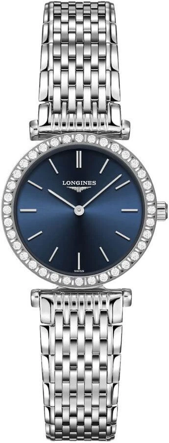 Longines La Grande Classique Blue Diamond Ladies Watch L4.341.0.95.6