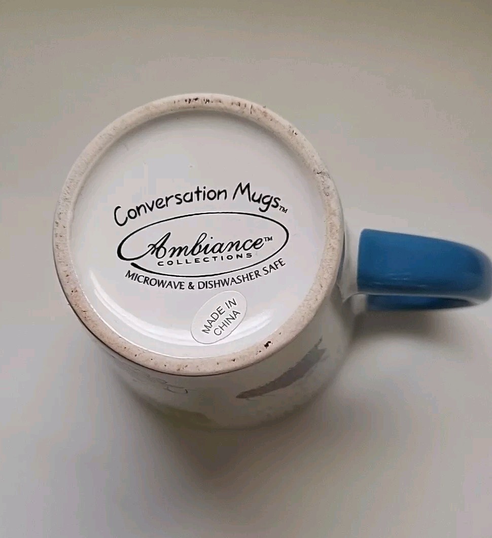 Ambiance Conversation Isn't That The Cat's Pajamas Coffee Mug Ceramic Tea 12oz  thumbnail 7