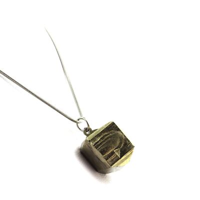 Collier En Pyrite Brute - Pierre Naturelle 38.6 Carats - Marque A Bijoux - Neuf Avec Étiquettes