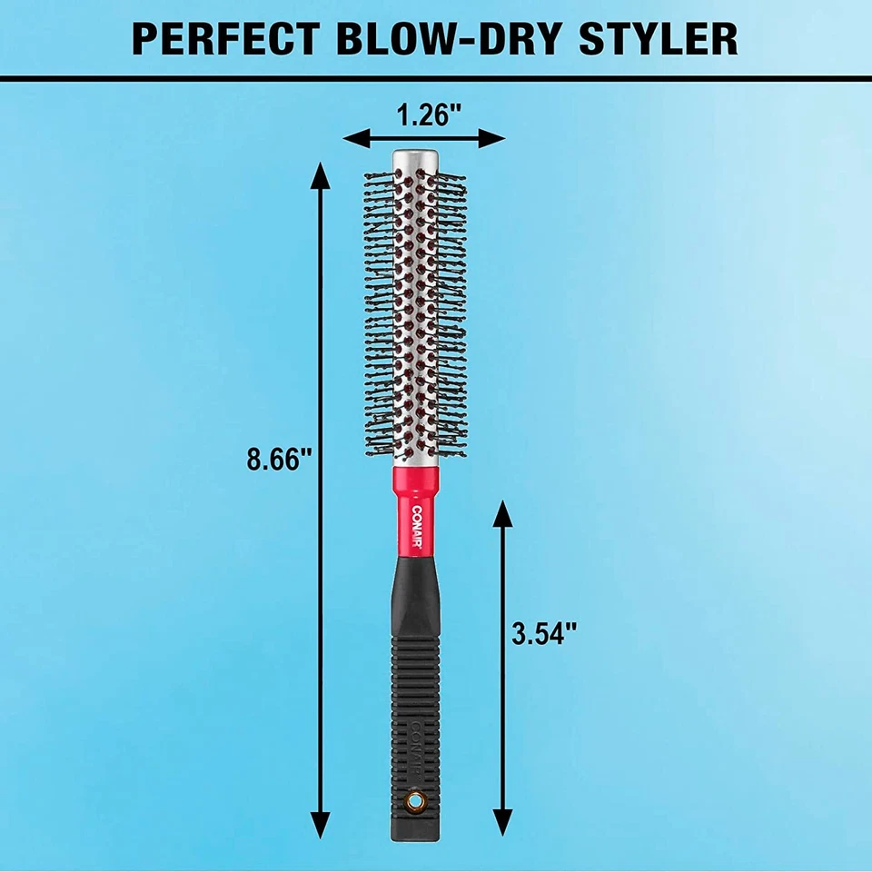 Conair Style & Volumize Metal Round Short Hair Hair Brush for Blow-Drying - Image 3 of 4