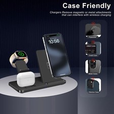 3In1 Wireless Charger Charging Station For Apple Watch S10/S9 Ultra 2 iPhone 16