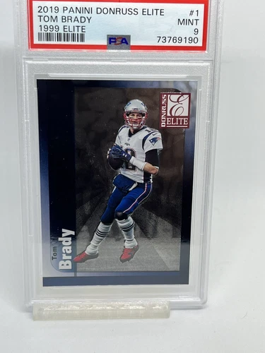2019 Donruss Elite #1 Tom Brady 1999 Tribute PSA 9 SSP Case Hit Pop 7 Total 10