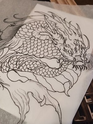 Custom X  BESPOKE Tattoo Art - ) - Original Drawings Mailed. ANY SIZE.