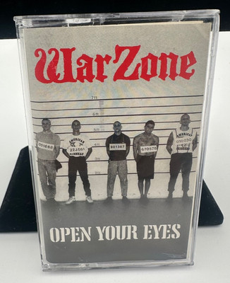Warzone Open Your Eyes Cassette 1988 Caroline Records NYHC Hardcore Punk