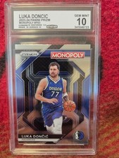 2023-24 Panini Prizm Monopoly - All-Star Light Blue PS3 Luka Doncic Gem Mint 10