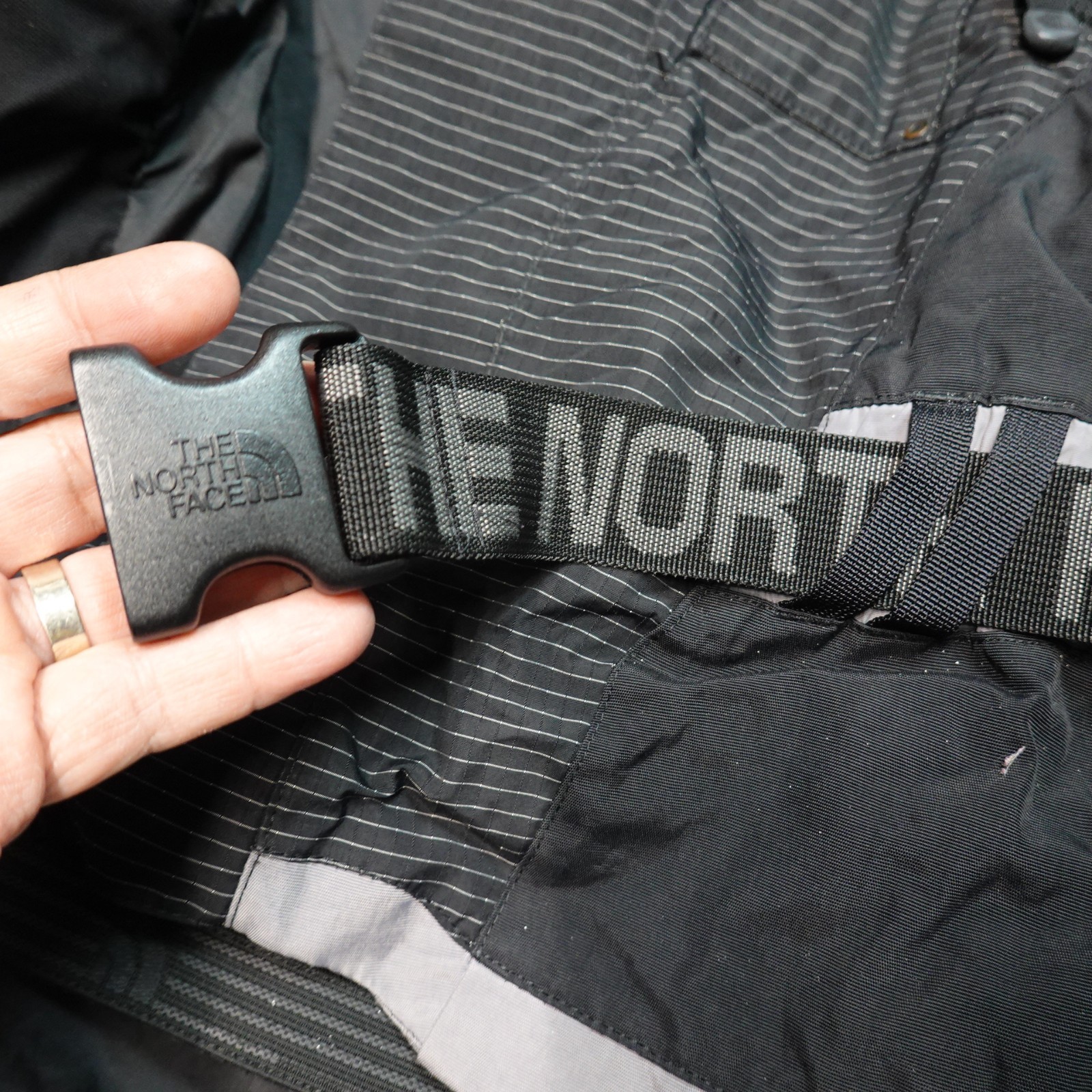 Vintage The North Face Steep Tech Hooded Jacket Womens Black Belted Zip Large ** thumbnail 15