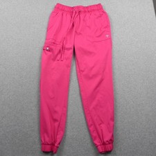 Healing Hands Scrub Pants Womens Small HH Works Renee Bottoms Jogger Cargo Pink