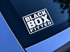 BLACK BOX FITTED FUNNY CAR STICKERS DECALS YOUNG DRIVER BUMPER WINDOW VINYL NEW