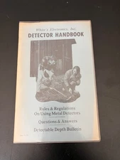White's Electronics Metal Detector Handbook from the 1970s era