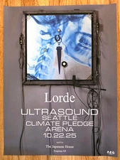 Lorde  Ultrasound Tour   Concert Poster   Climate Pledge Arena, SEA 10/22/25