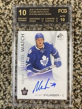2016-17 SP Authentic William Nylander Future Watch RC rookie auto card FCG 10