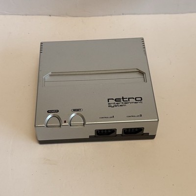 Retro-Bit Entertainment System - Silver & Black Console  B