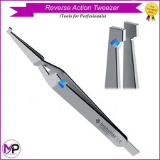 Dental Orthodontic Direct Bracket Holder Self Close Reverse Action Tweezer