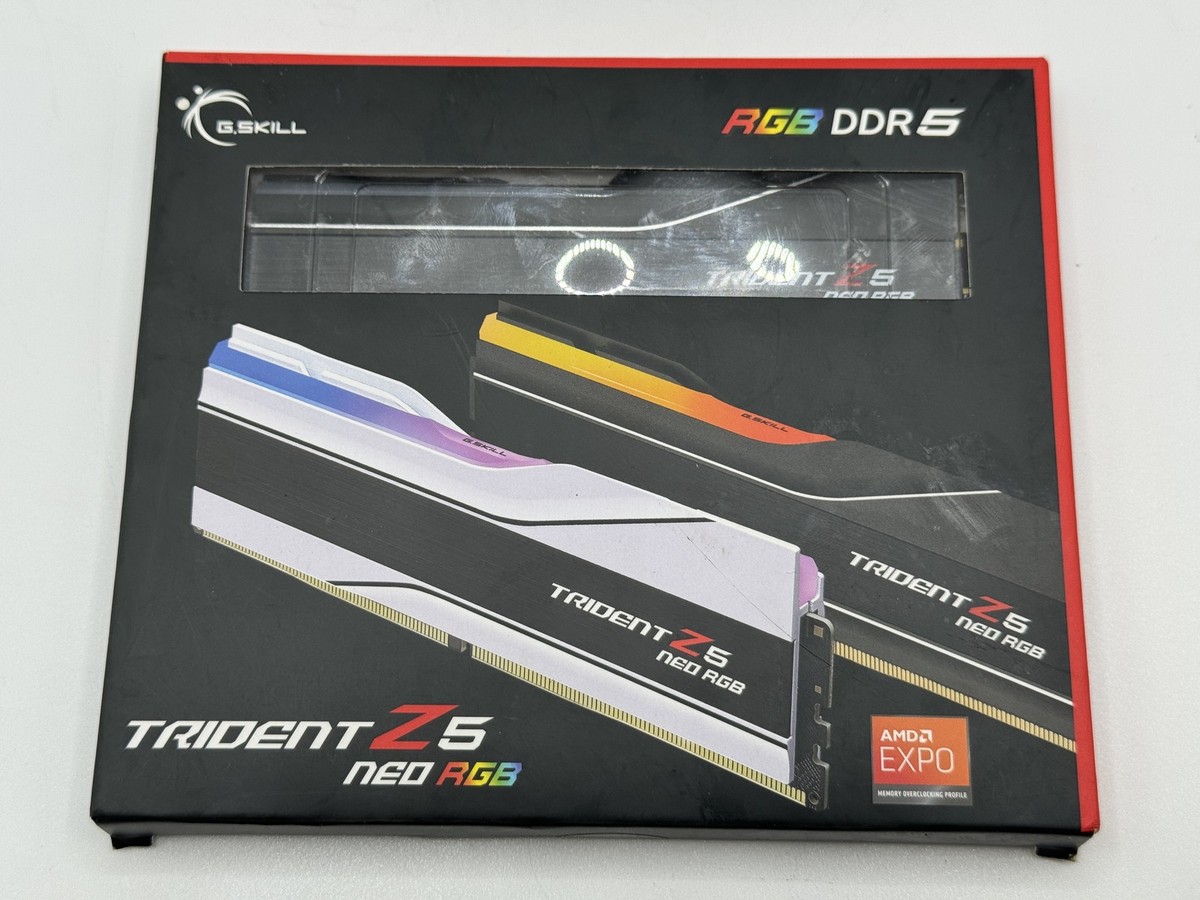 メモリー GSkill TridentZ5 Neo RGB DDR5-6000 32GB G.SKILL Trident Z5 Neo RGB Series DDR5 RAM (AMD Expo) 32GB