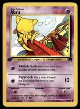 Abra Common 1st Edition Team Rocket 49/82 LP Pokémon TCG