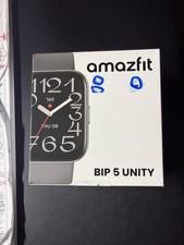 Amazfit Bip 5 38 mm Cassa Nera, Cinturino Soft Silver in Silicone, Orologio...