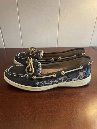 Scarpe da barca Sperry Topsider in pelle con stampa ghepardo da donna taglia 8,5 9101882 - Foto 5 di 12