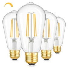 Dimmable Vintage LED Edison Bulbs, 4W 40W Equivalent 4 Watts 2700k Warm White