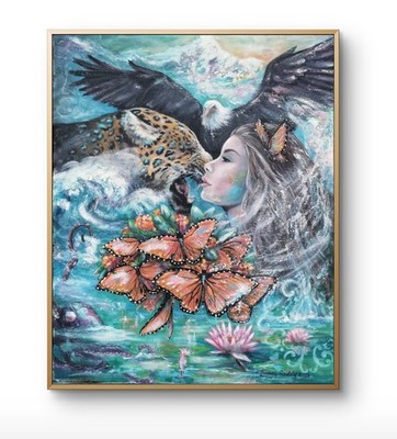 Original Facing My Fears 16 x 20 Oil Wall Painting
