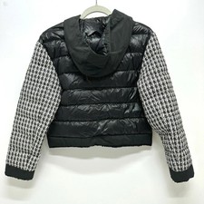 MONCLER Down Outerwear REMONAY Apparel Tweed Long Sleeve Down Jacket Tweed Nylon