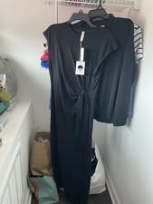 Daily Practice By Anthropologie Maxi Dress Black Womens Size XS NWT