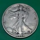 1937 D Mint Walking Liberty 90% Silver USA Half Dollar