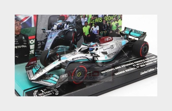 1:43 Minichamps Mercedes Gp F1 W13E #63 Win. Brazilian Gp 2022 Russel 447222163-image