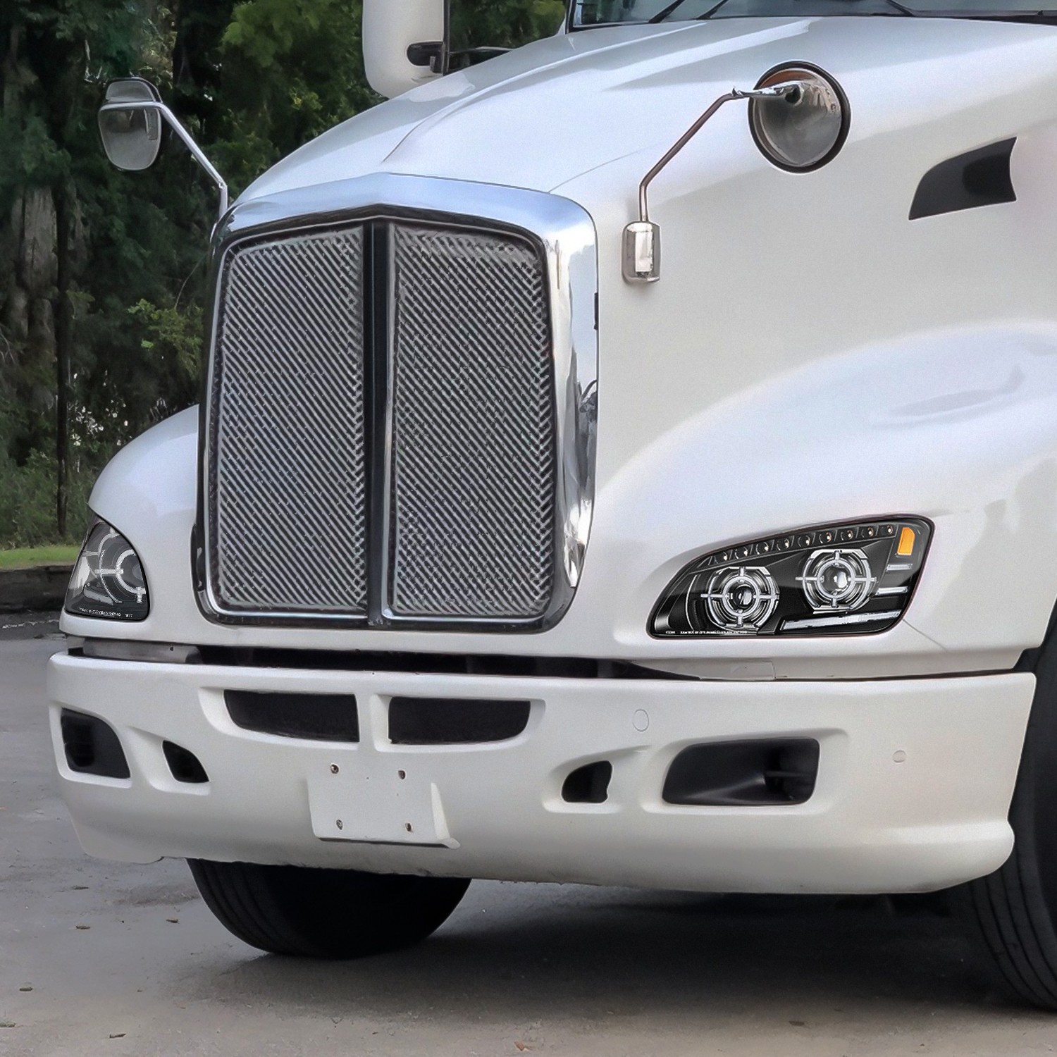 Fits 2008-2017 Kenworth T660 LED Sequential Turn Signal Projector Headlight