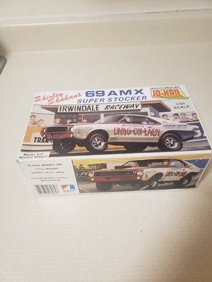 Jo-Han 1/25 Shirley Shahan's 69 AMX Super Stocker Plastic Model Kit C-3069 Nice!