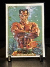 2024 SkyBox Marvel Masterpieces 92 Platinum Namor #57 Leather